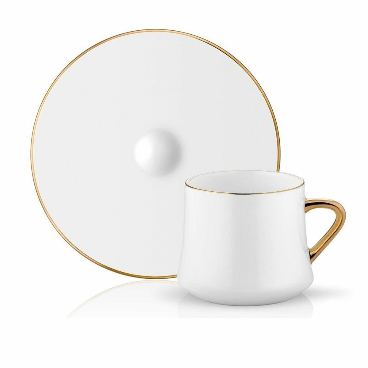 Sufi Çay/Kahve fincan 6 lı Set Altın