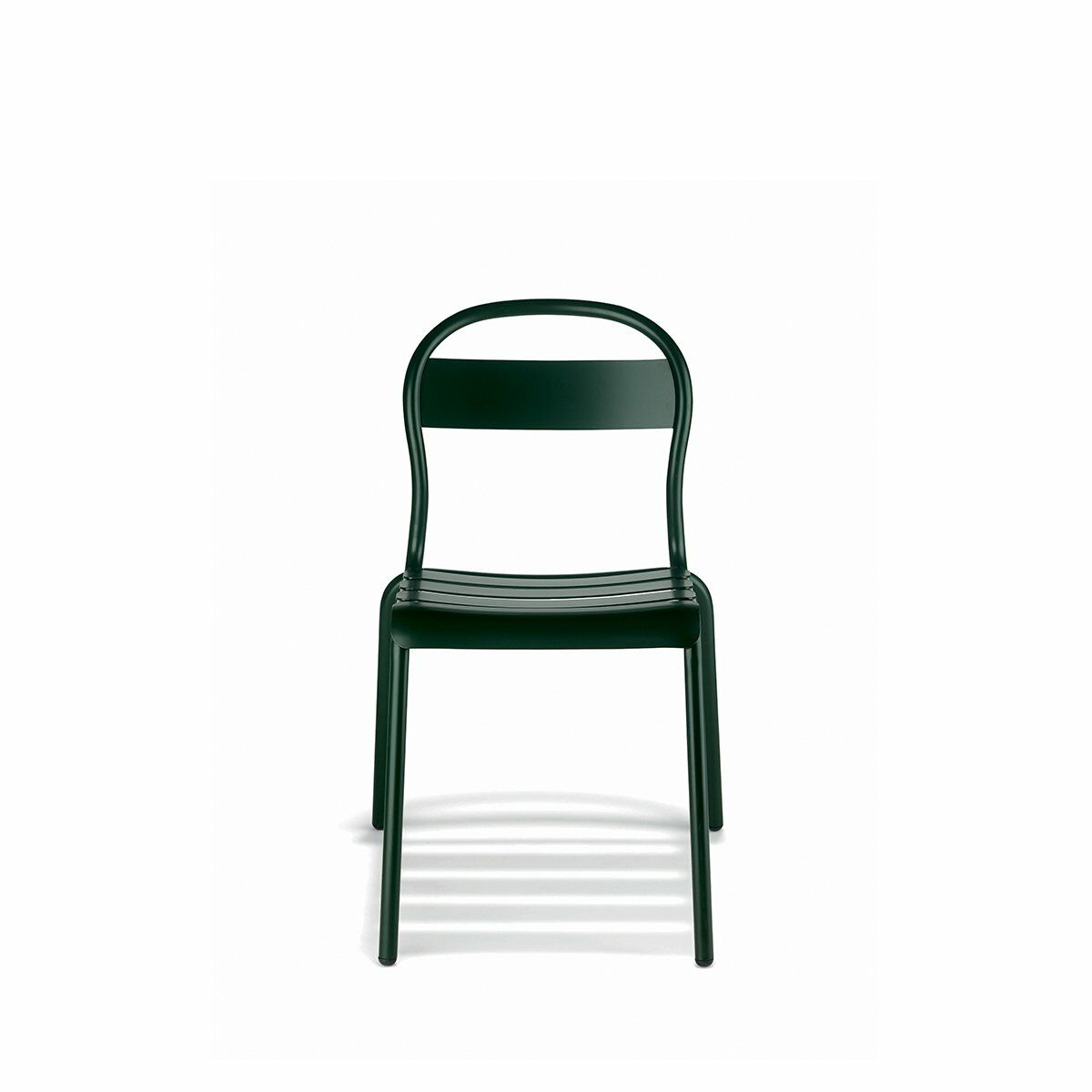 Stecca 1 Koyu Yeşil Kolçaksız Metal Sandalye