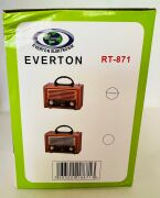 Everton RT-871 Bluetooth Nostalji ,Şarjlı 3 Band Radyo ,usb, sd ,Aux, mp3 Müzik Kutusu