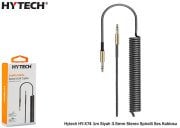 HYTECH HY-X74 1m Siyah/beyaz/kırmızı 3.5mm STEREO SPİRALLİ SES KABLOSU