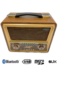 Everton RT-821 Bluetooth, Usb/Sd/Aux/Fm 5 Band Radyo Nostalji Müzik Kutusu Büyük Boy