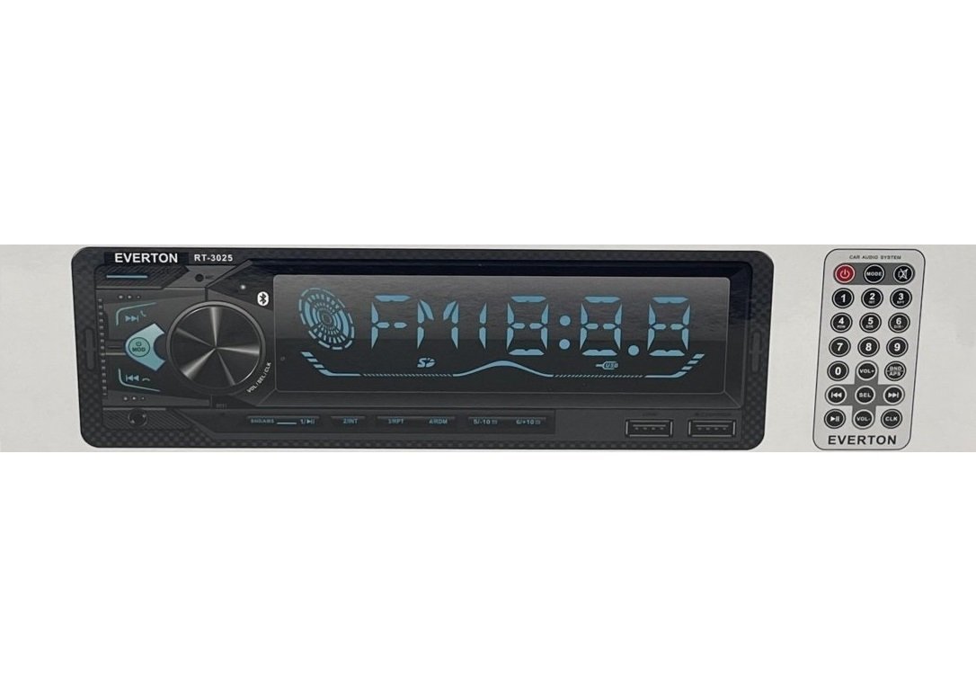 Everton RT-3025 ÇİFT USB'li USB-SD-FM-AUX- Bluetooth Oto Teyp 4x60 Watt