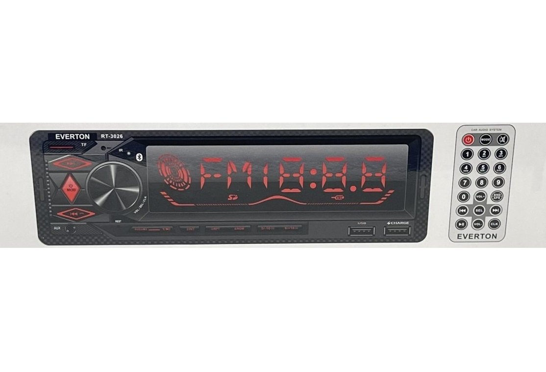 Everton RT-3026 ÇİFT USB'li USB-SD-FM-AUX- Bluetooth Oto Teyp 4x60 Watt