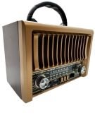 Everton RT-866 Nostalji Müzik Kutusu, Bluetooth, Usb/Sd/Aux/Fm 3 Band Radyo TWS