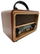 Everton RT-861 Orta Boy Nostalji Müzik Kutusu, Bluetooth, Usb/Sd/Aux/Fm 3 Band Radyo TWS