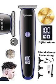 Ipone Ip-789 Professional Saç Sakal lazer Öncesi Bay Bayanlar Için Kuaförlere Özel Dijital Tıraş Makinası