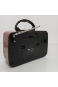 RT-878  Ahşap Nostaljik Görünümlü Fenerli Bluetoothlu USB-SD Card Mp3 Çalar Radyo Müzik Kutusu