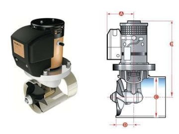 THRUSTEMS BAŞ PERVANE EMS-S40 3.0 HP 12 V 125MM