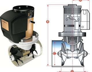 THRUSTEMS BAŞ PERVANE EMS-S100   8.0 HP 24 V 185MM