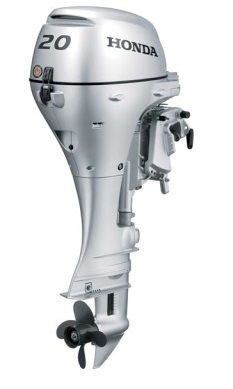 Honda BF 20 HP Uzun Şaft Trimli - Direksiyon Sistemli Dıştan Takma Deniz Motoru