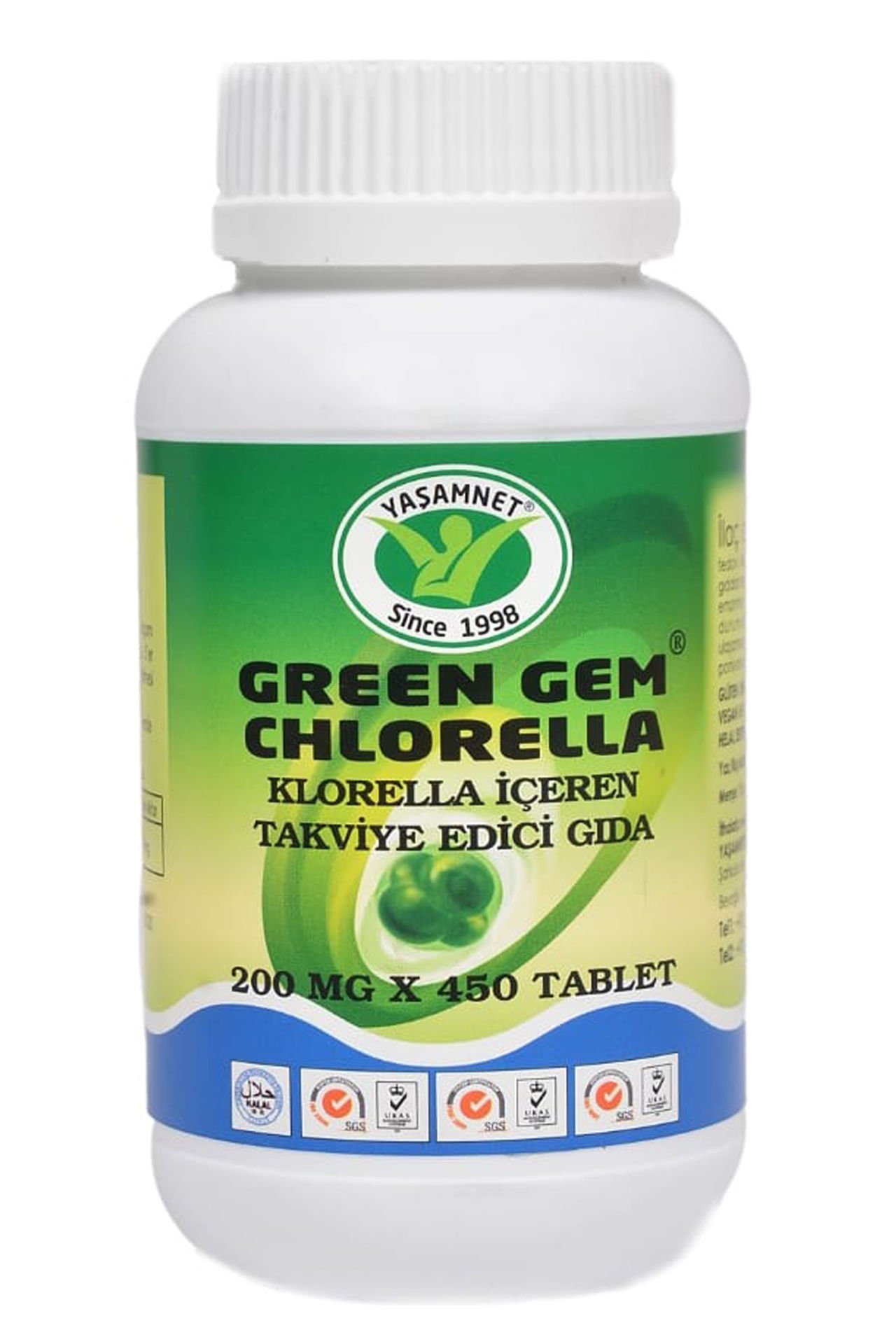 Green Gem Chlorella 450 Tablet 1 Aylık