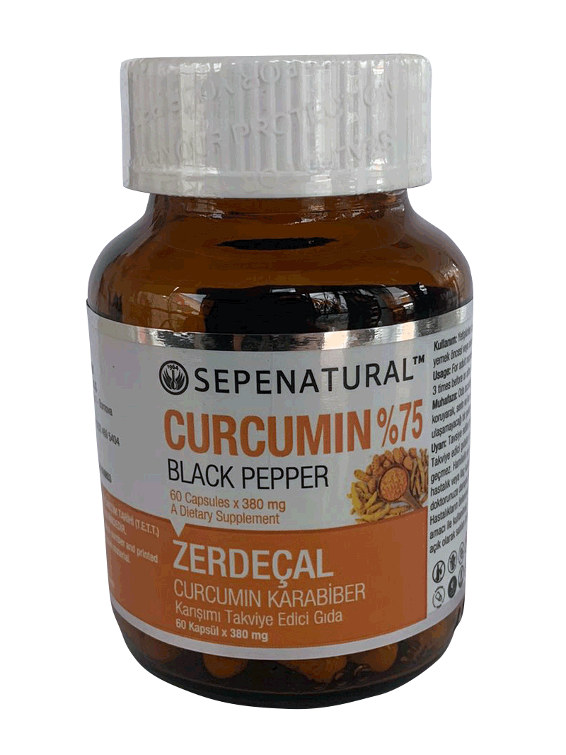 Curcumin Karabiber Kapsül 60 x 380 mg