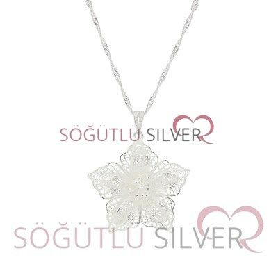 gümüş telkari üçlü set SGTL3310