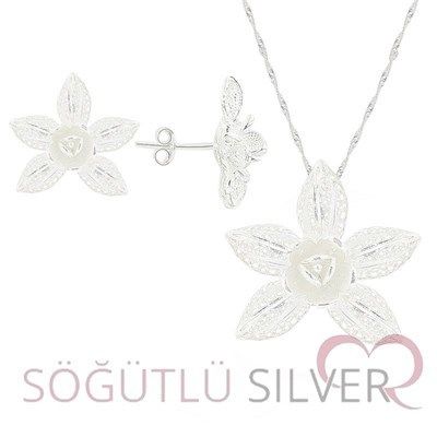 gümüş telkari ikili set set8150