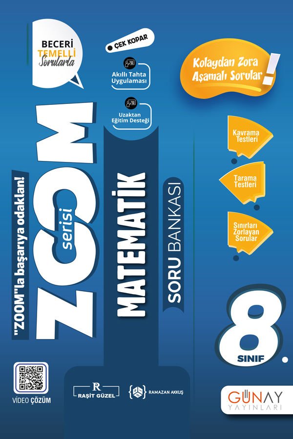Günay 8.Sınıf LGS Yeni Zoom Matematik Soru Bankası - günay 8 zoom