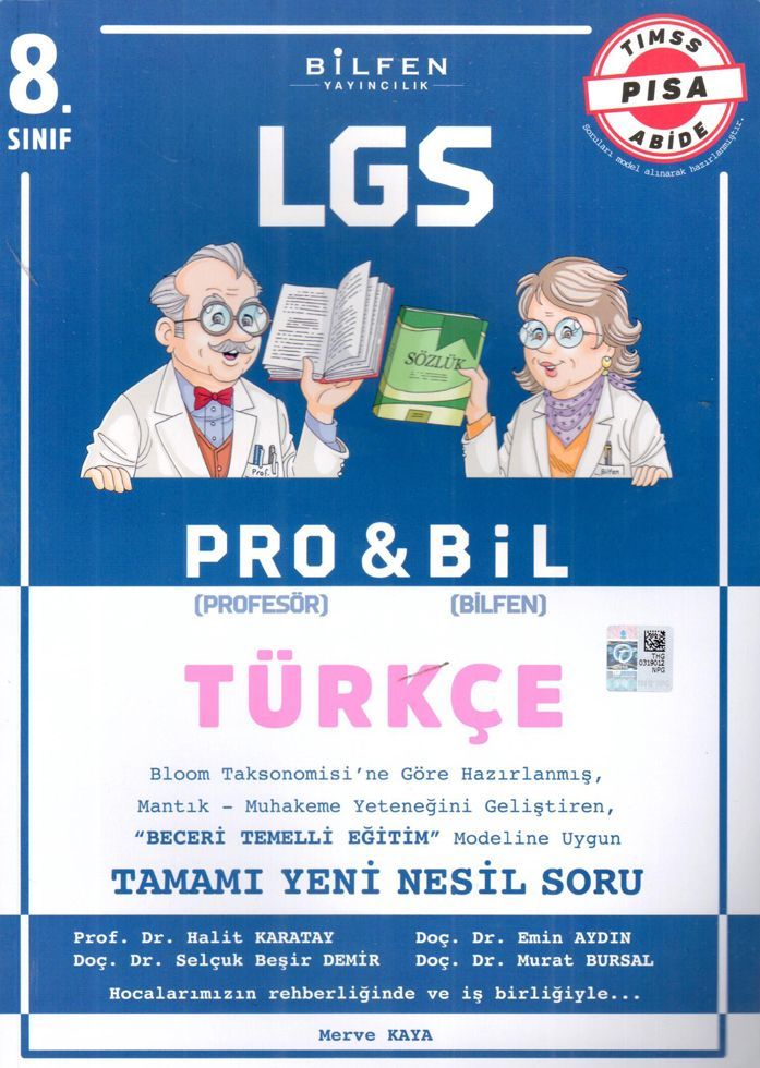 Bilfen 8.Sınıf LGS Türkçe PROBİL Soru Bankası 