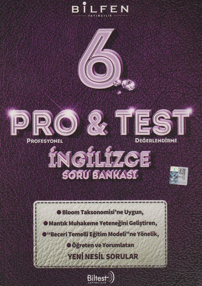 Bilfen 6.Sınıf Pro&Test İngilizce Yeni Nesil Soru Bankası