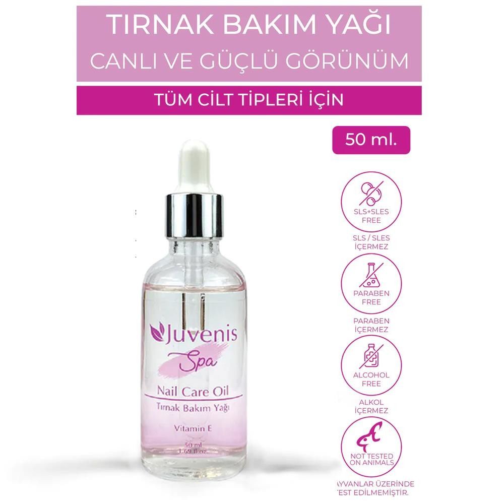 Juvenis E Vitamini İçeren Güçlendirici Ve Nemlendirici Spa Etkili Tırnak Bakım Yağı 50ml