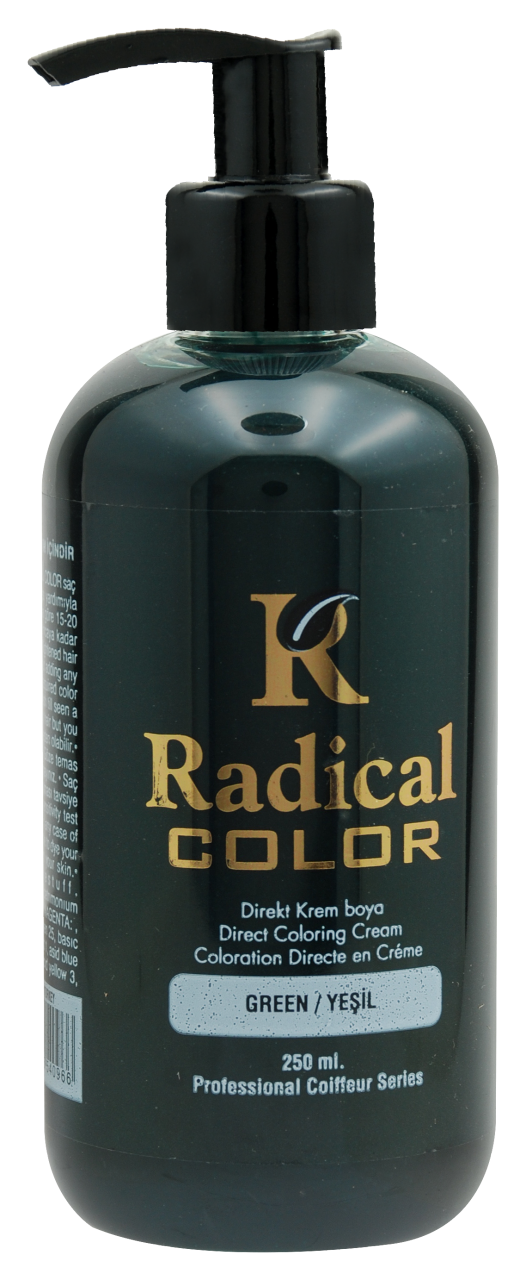 Radical Color Su Bazlı Saç Boyası (Yeşil) 250 ml