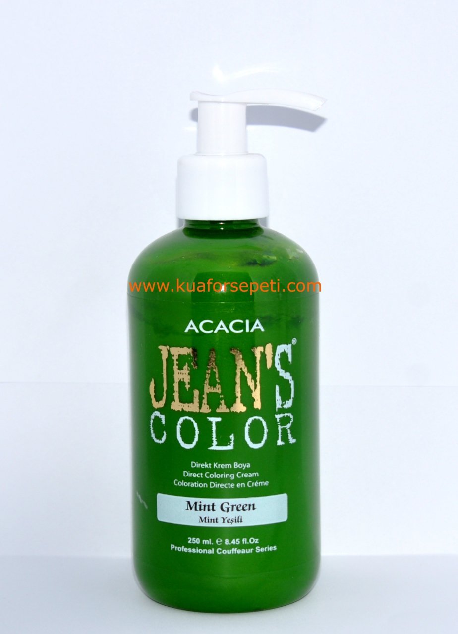 Jean's Color Su Bazlı Amonyaksız Saç Boyası Mint Yeşili (Mint Green) 250 ml.
