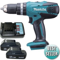 Makita HP457DWE Akülü Darbeli Matkap 18V 1.5Ah Li-ion