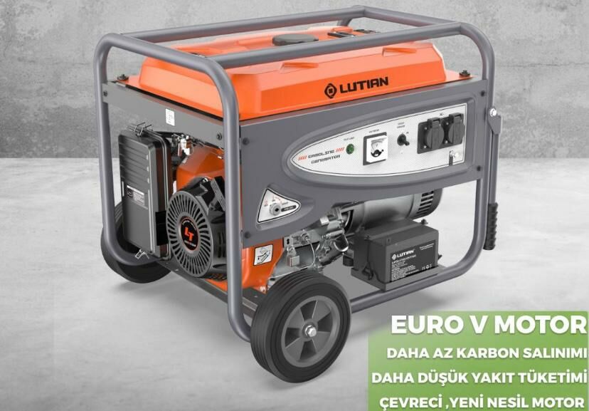 Lutian LT9000 EN-4 Benzinli Jeneratör 7,5 Kva Marşlı Monofaze