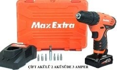 Max Extra MX1230 3A AKULU MATKAP
