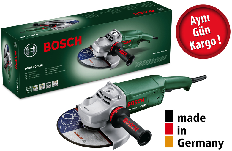 Bosch PWS 20-230 Taşlama Makinası 2000 Watt 230 mm