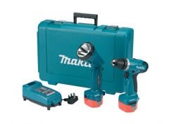 Makita 6271 DWPLE Akülü Matkap+El Fener (12 V) 1.3 Ah Ni-Cd