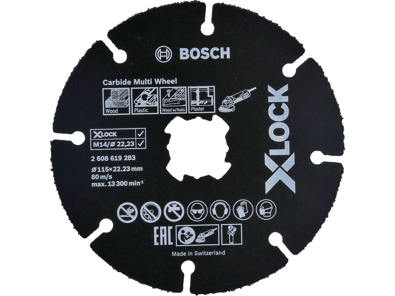 Bosch X-Lock 115 mm Carbide Multi Whell