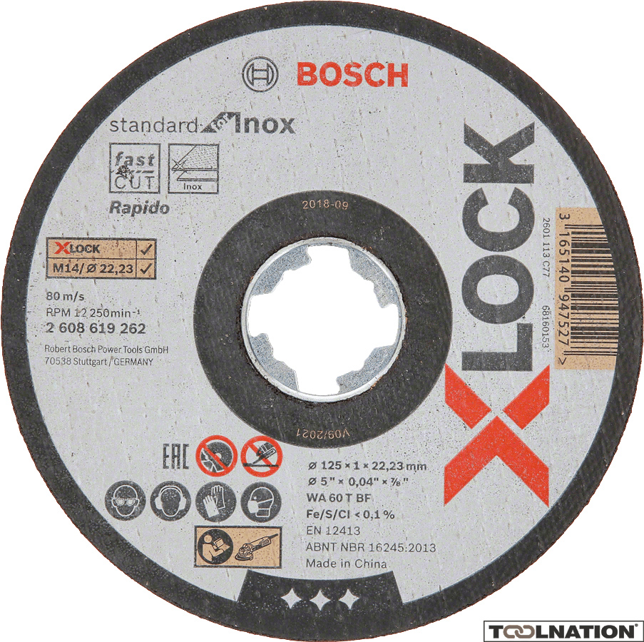 Bosch X-Lock 115 mm Standart For Inox Rapido