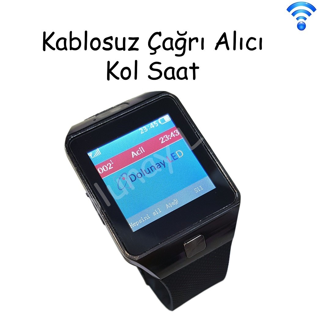 Pager Kablosuz Çağrı Alıcı Kol Saati