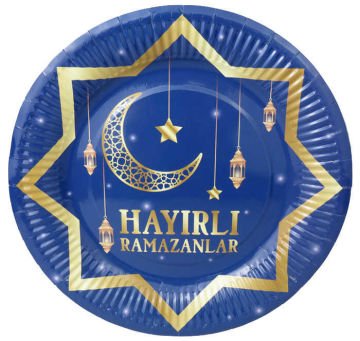 8 Lİ KARTON TABAK HAYIRLI RAMAZANLAR