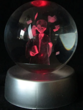 HARRY POTTER Plastik altlıklı Işıklı Cam Küre 6cm