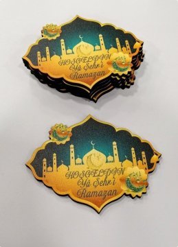 Hoşgeldin Ya Şehr-i Ramazan Ahşap Hediyelik Süs(8*6cm)