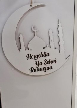 Ahşap Ramazan-ı Şerif Kapı Süsü (35x32,5)