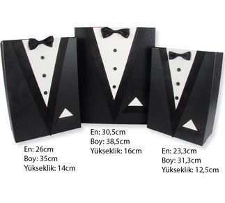 DAMAT BOHÇASI KUTUSU KARTON 3 LÜ SET