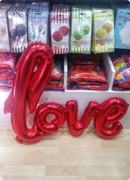 Love Yazılı Folyo Balon