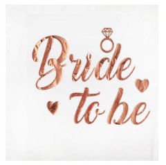 16 LI PEÇETE VARAKLI BRIDE TO BE ROSEGOLD