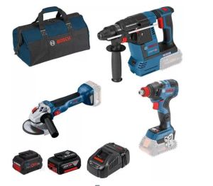 Bosch 18 Volt Üçlü Akülü El Aletleri Seti