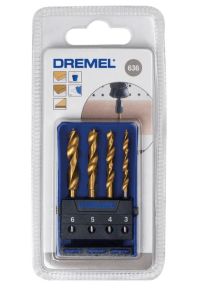 DREMEL 636 4'lü Matkap Ucu Seti Ahşabı Delmek için 26150636JA