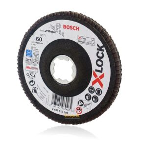 Bosch X-LOCK 125 mm 60 Kum Best Seri Metal Flap Disk 2608619202