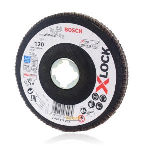 Bosch X-LOCK 125 mm 120 Kum Best Serisi Metal Flap Disk 2608619204