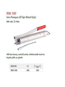 Ceta Form R08-500 Gres Pompası (El Tipi-Metal Uçlu)