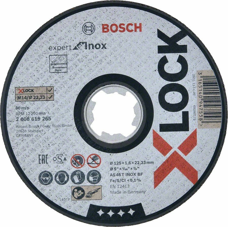Bosch X-LOCK 125*1,6 mm Expert Inox Kesme Taşı 2608619265