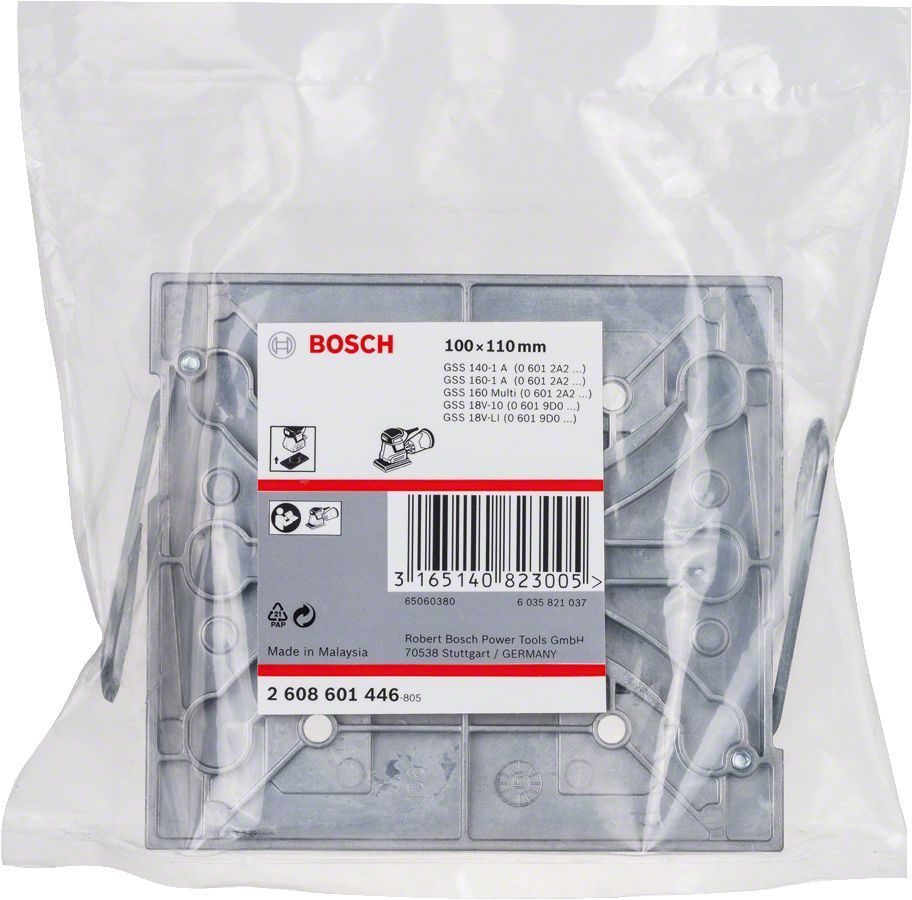 Bosch Zımpara Tabanı için Döner Plaka (110x100 mm) 2608601446