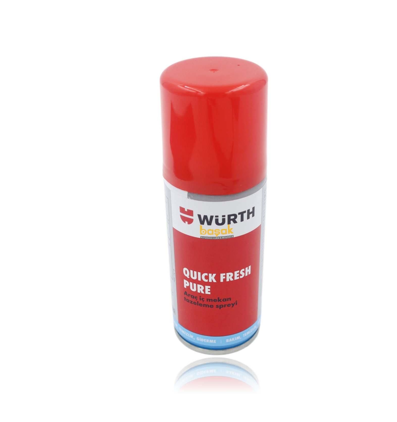 Würth Quick Fresh Pure Araç içi Koku Giderici Sprey 100ml 0893764652