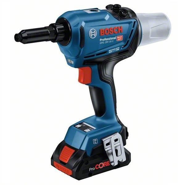 Bosch GRG 18V-16 Akülü Perçin Makinası 2 x 4 Ah ProCore Akü 06019K5001