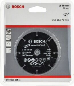 Bosch Carbide Multi Wheel 76 mm Çok Amaçlı Kesici GWS 12V-76 2608623011