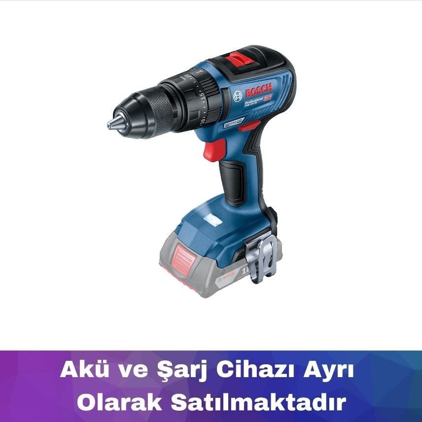 Bosch GSB 18V-50 Akülü Darbeli Delme Vidalama (Akü ve Şarj yoktur) 06019H5106